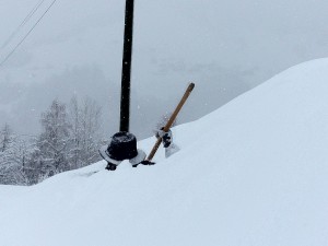 Es kann viel Schnee geben im Hüttli